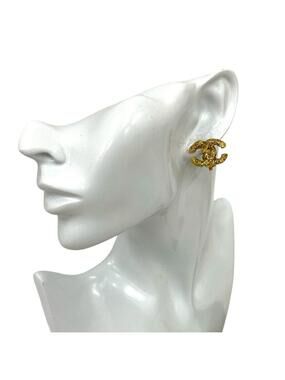 Chanel Cc Logo Clip-On Earrings Metal #209713C16B